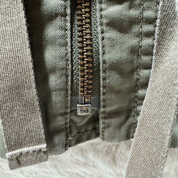 JCrew Boyfriend Utility Cargo Jacket Olive Green medium 100%cotton.Megan Markel - Picture 5 of 16